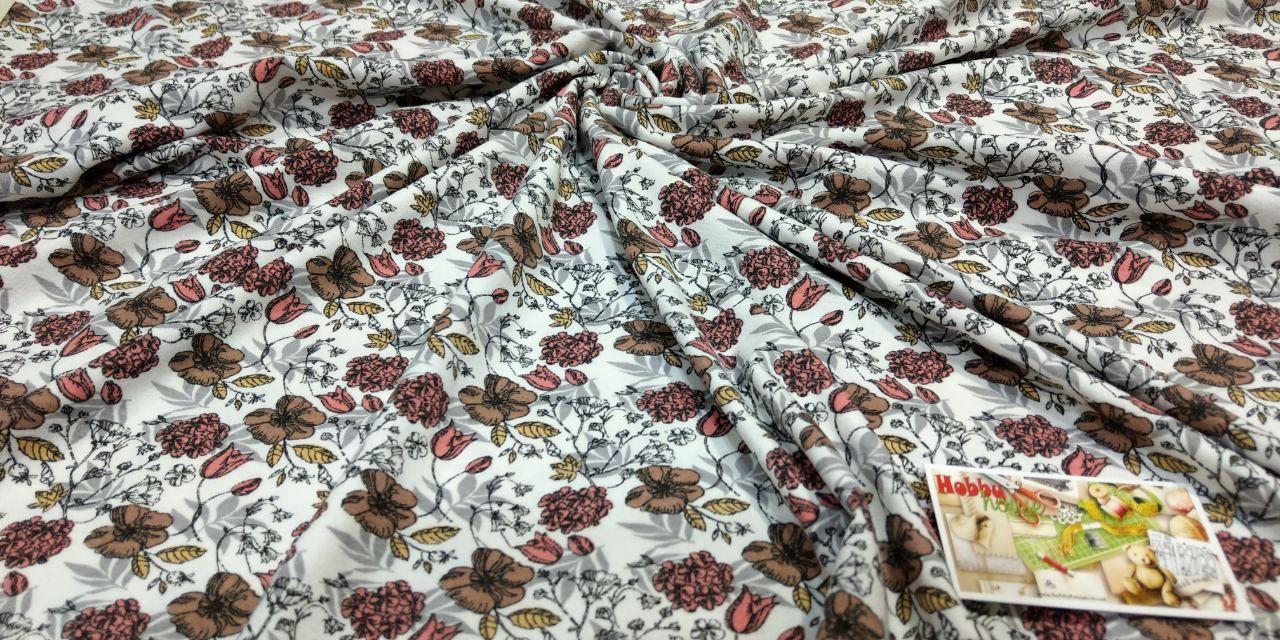 Стрейч-кулір "Першоцвіт теракот" 180 см арт. 2138 - Зображення 2