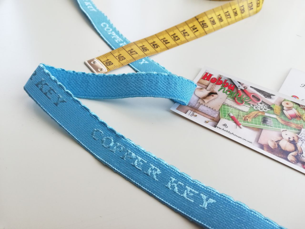 Бретель ярко-голубая copper key 16 мм арт. 2097