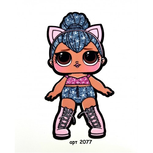 Нашивка кашемір LOL кітті  22*11см арт 2077