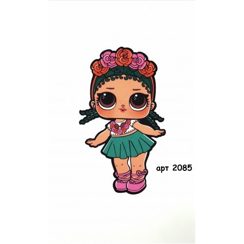 Нашивка кашемір LOL троянда 22*12,5см арт 2085