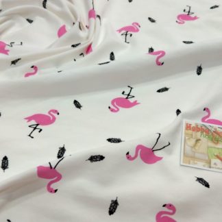 Стрейч-кулір "Фламинго на молоці" 180 см арт 2048