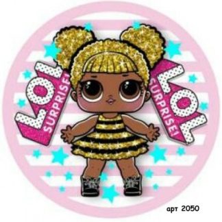 Нашивка кашемир LOL кругл д=6см арт 2050