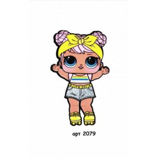 Нашивка кашемір LOL світанок  22*13,5см арт 2079