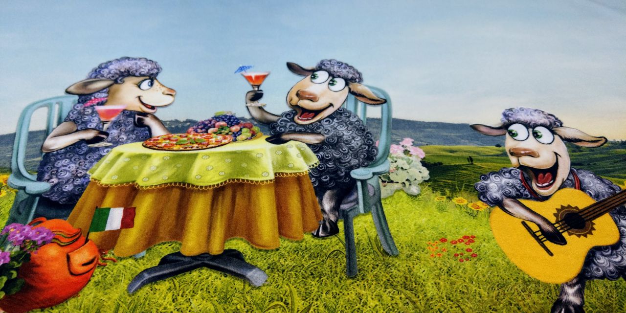 Стрейч-кулір "Пікнік" 92/8 Нідерланди арт. 2142 - Зображення 2