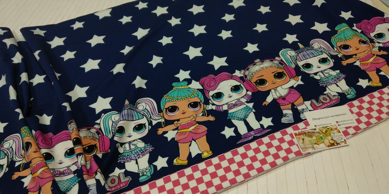 Стрейч-футер Лоли, бавовна петля купон 65*180 см арт. 2153