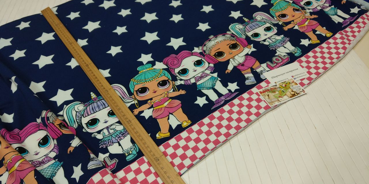 Стрейч-футер Лоли, бавовна петля купон 65*180 см арт. 2153 - Зображення 2