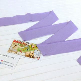 Бейка трикотажна кулір 35 мм, лаванда арт 2176