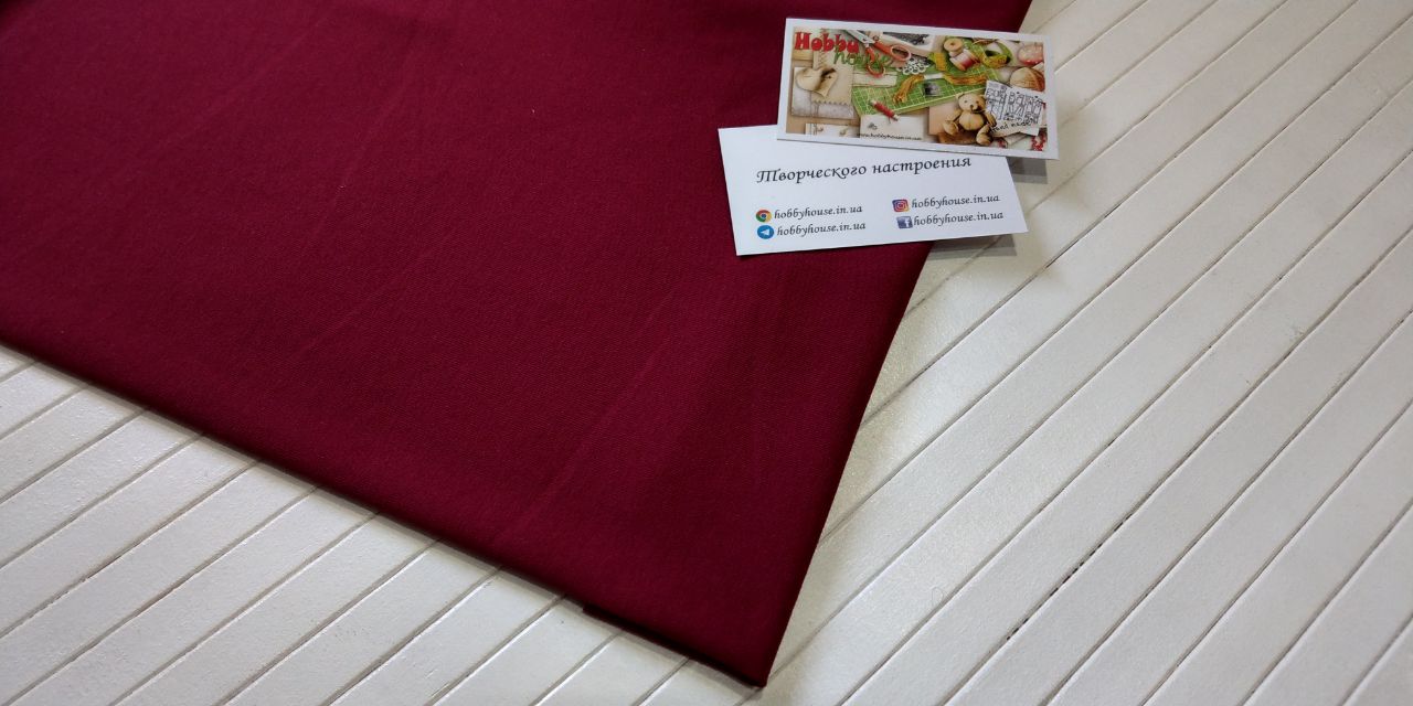 Стрейч-кулір марсала 180 см арт. 2208