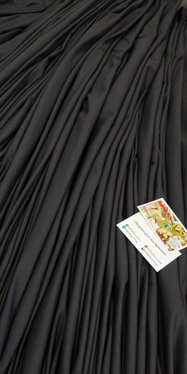 Стрейч-кулір 95/5 графіт пл.190 арт 2216 - Зображення 3