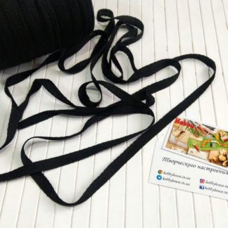 Киперная лента хб 1 см черный арт 2217