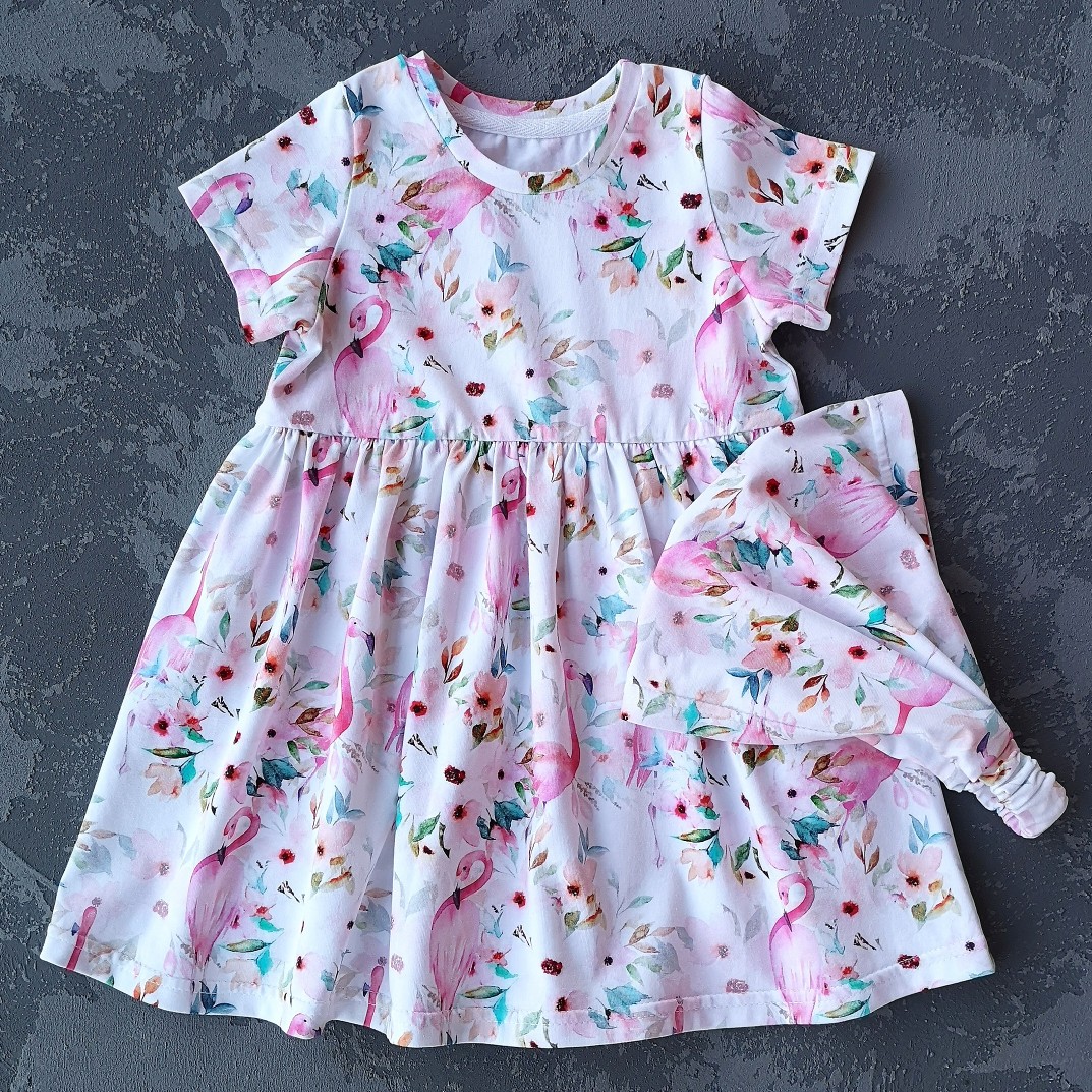 Стрейч-кулір 92/8 180 см "Фламінго" арт. 1257 - Зображення 6