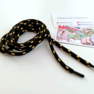 Шнур круглый черно-желтый 120 см арт. 2286