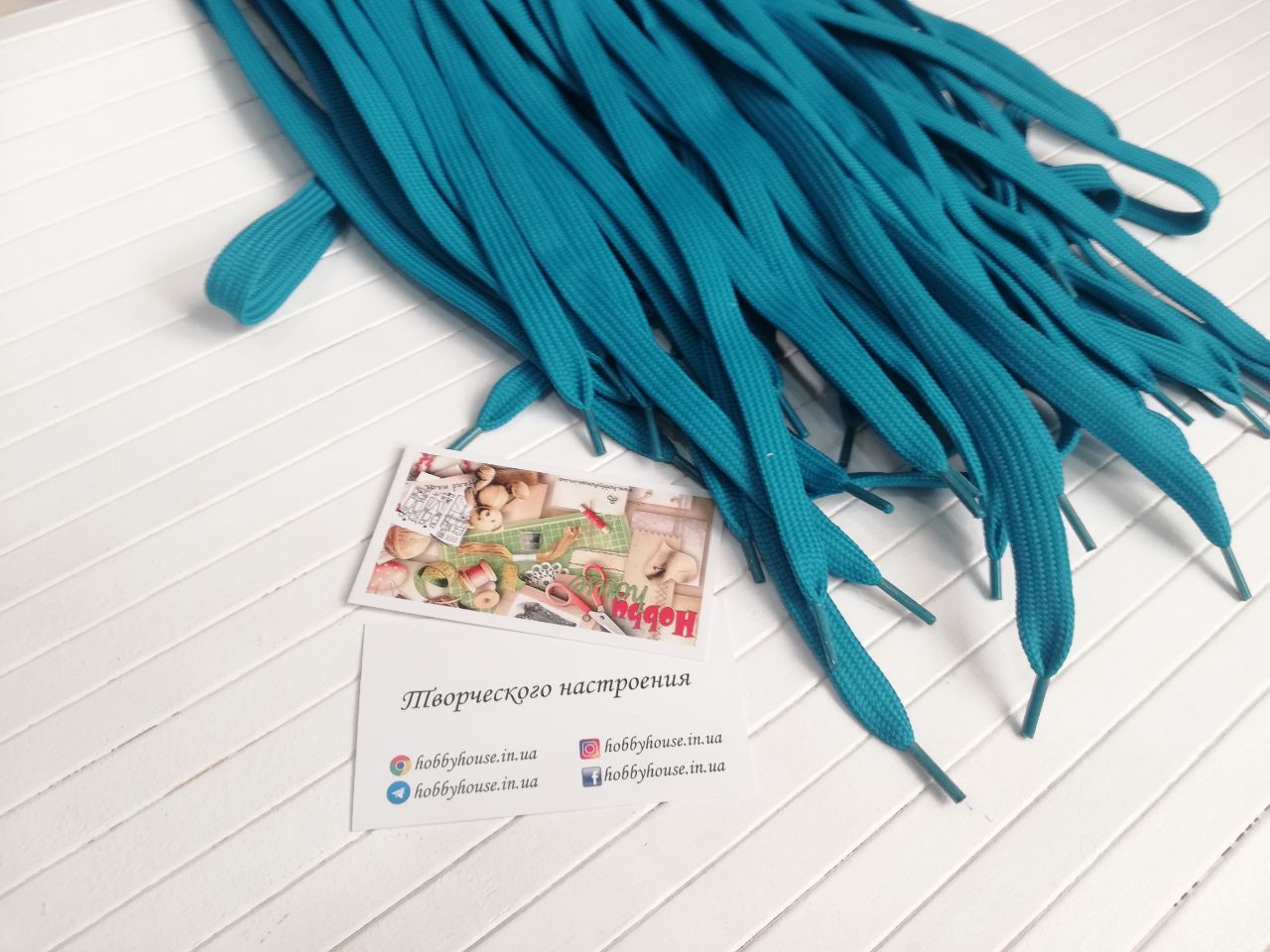 Шнур петроль 1см 120 см арт. 2350