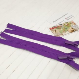 Блискавка трактор Баришевка 18 см фіолет арт. 2338