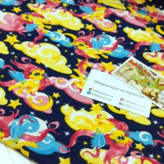 Стрейч-кулір "Єдинороги" 180 см арт. 2385