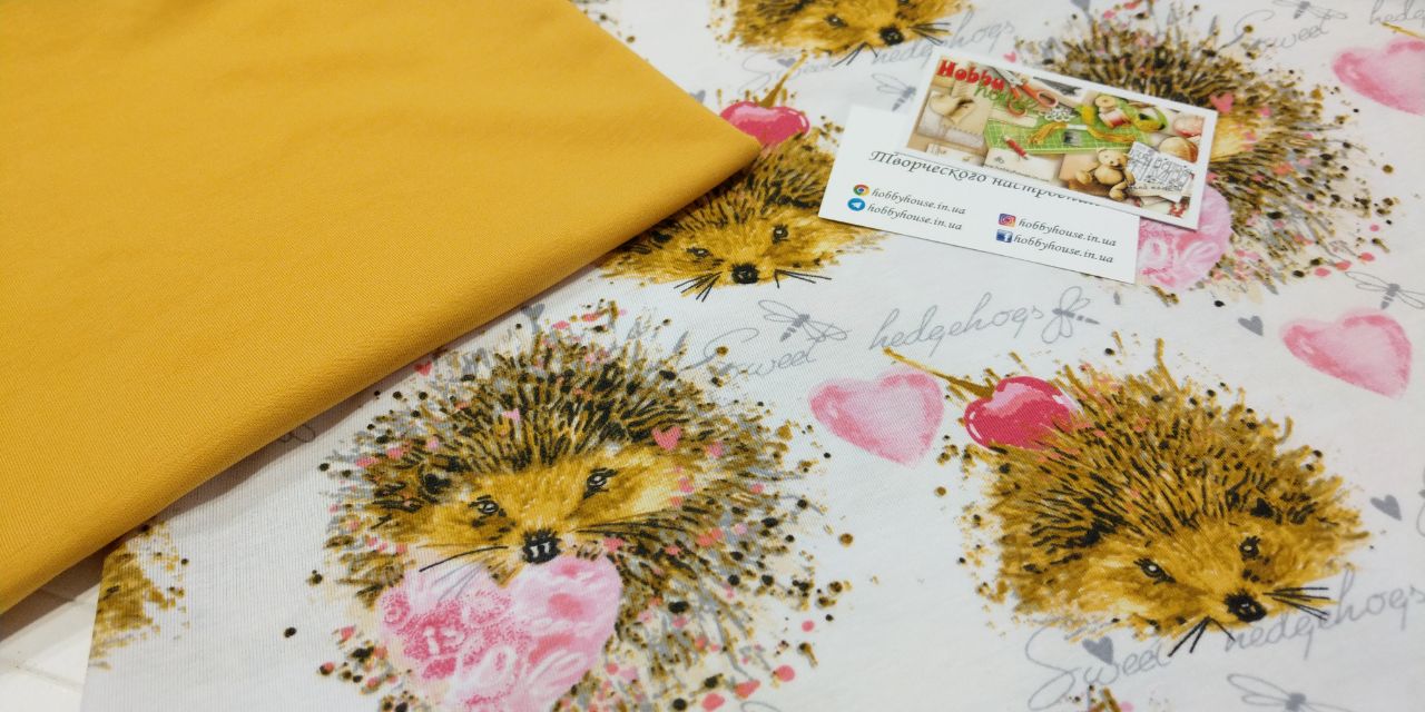 Стрейч-кулір "Їжаки" 180 см арт. 2384 - Зображення 4