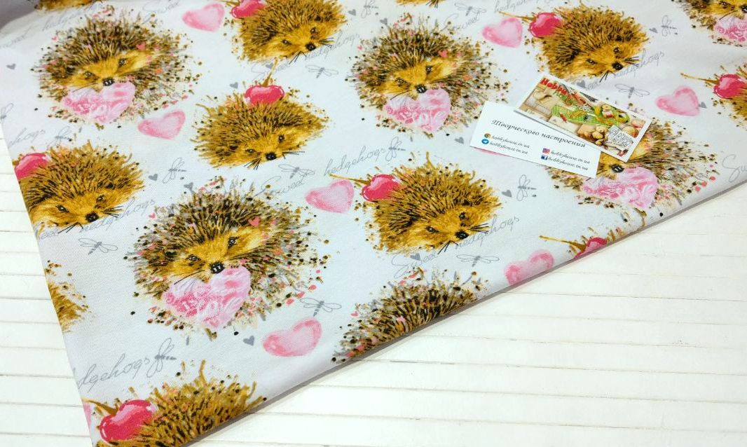 Стрейч-кулір "Їжаки" 180 см арт. 2384