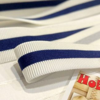 Резинка бело-синяя 2 см арт. 2409