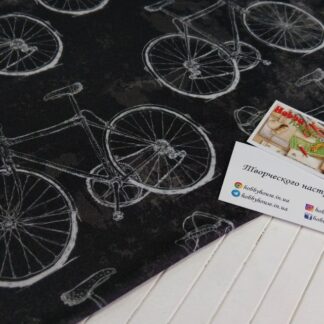 Модал (бамбуковий стрейч-кулір) "Велосипеди" 180 см арт. 2486