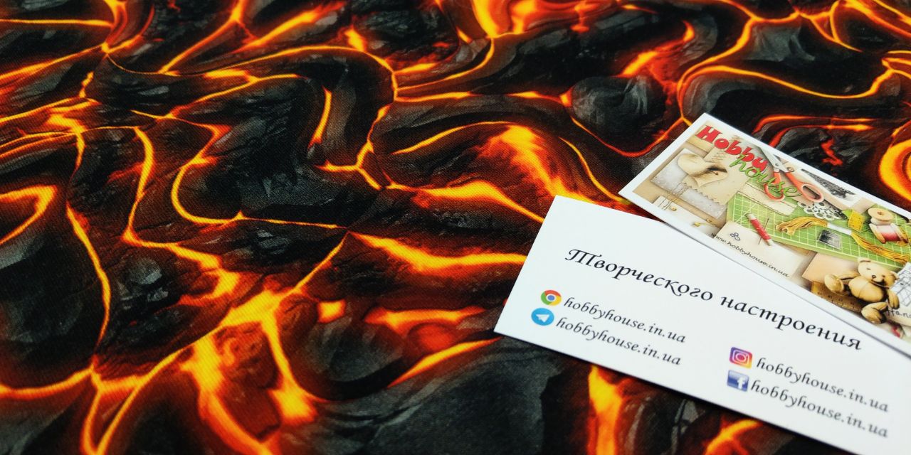 Стрейч-кулір "Лава" 180 см арт. 2490 - Зображення 2