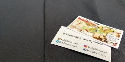 Стрейч-футер 2-нитка бавовна петля графіт 180 см арт. 2430 - Зображення 3