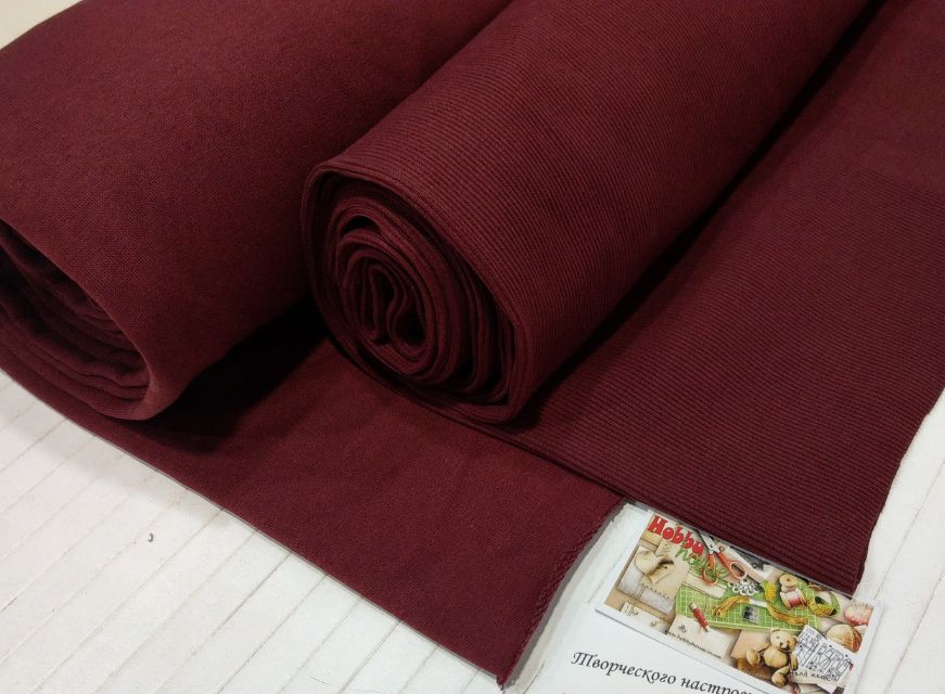 Футер 3-нитка хб петля вишня 200 см арт. 2463