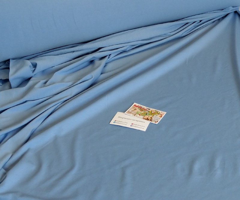 Стрейч-кулір блакитний 180 см арт. 2464 - Зображення 2