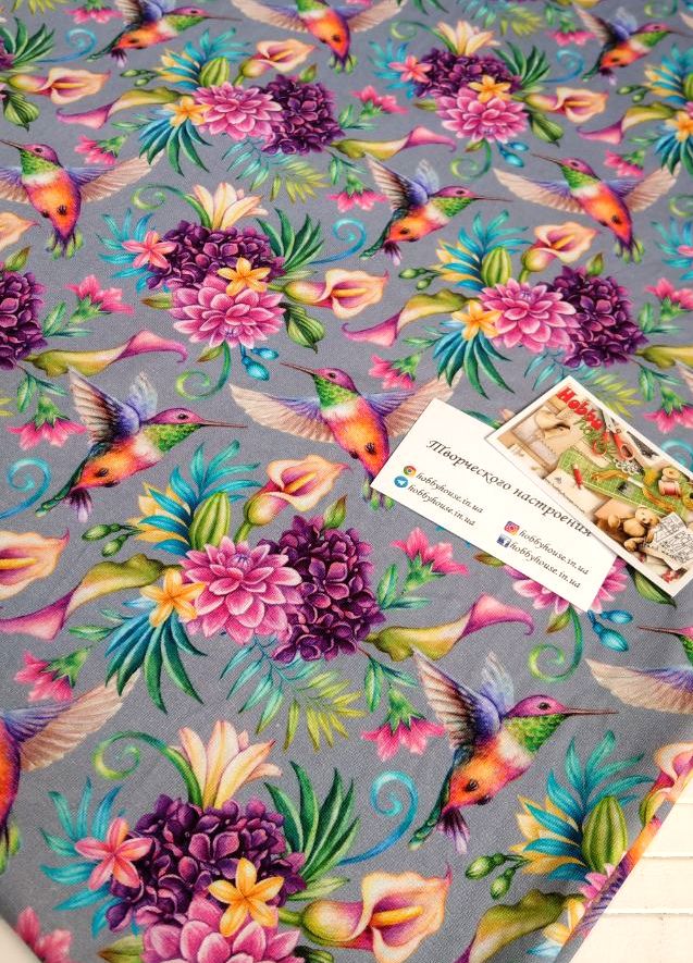 стрейч-кулір "Колібрі" 180 см арт. 2467