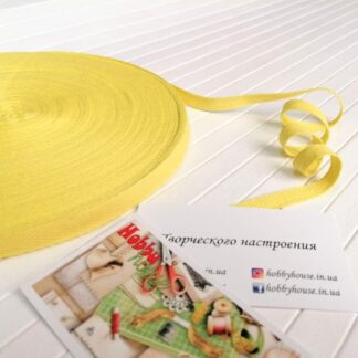 Киперная лента хб желтый 1 см арт. 2449