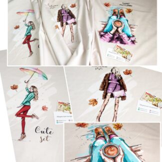 Стрейч-футер 2-нитка "Осінь" купон 180*82см , арт 2476