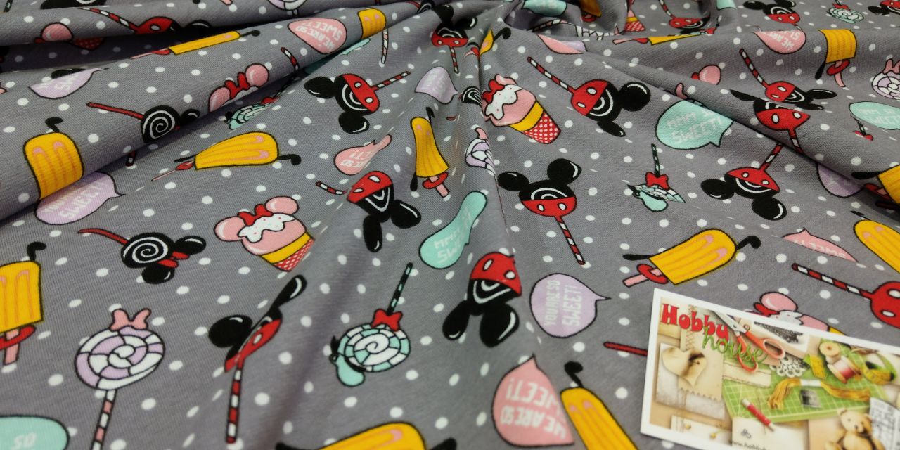 Стрейч-кулір "Льодяники Міккі" арт 2506 - Зображення 3