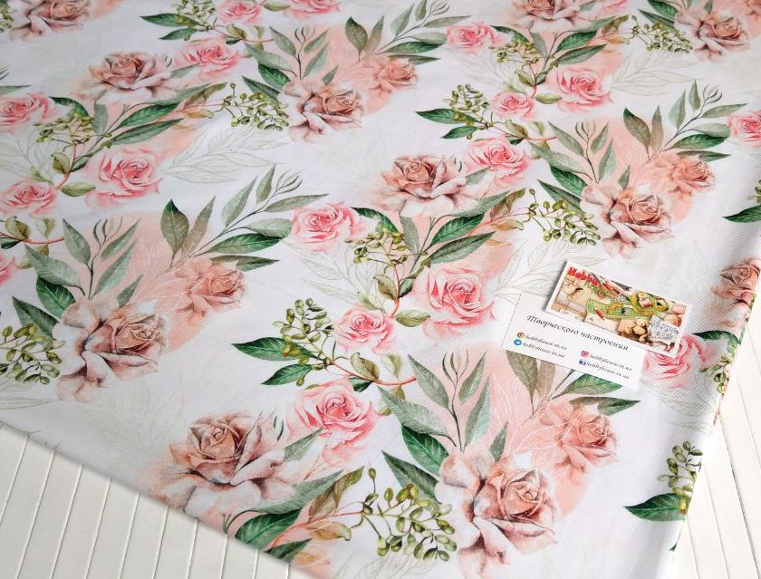 стрейч-кулір "Троянди" 180 см арт. 2497