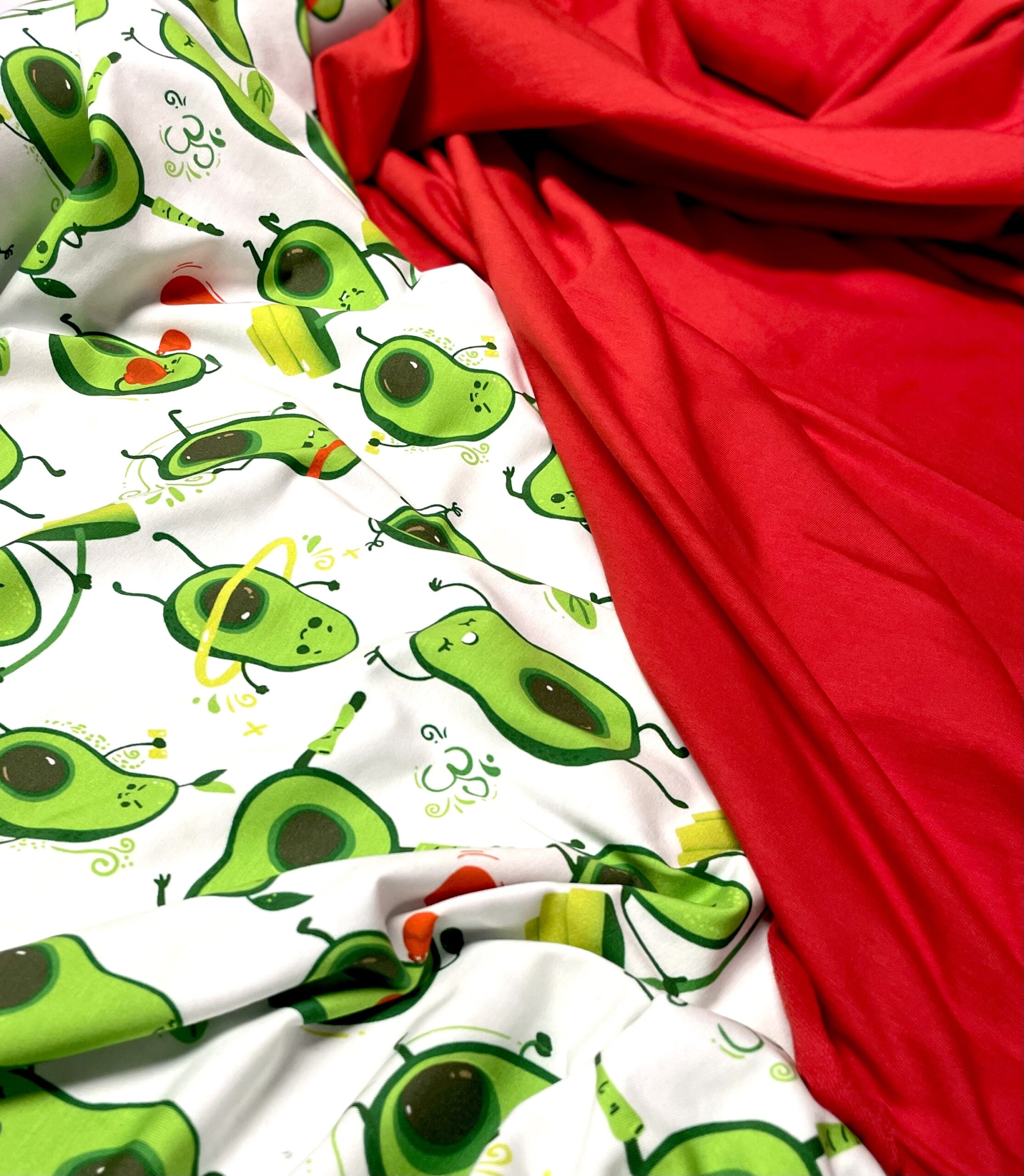 стрейч-кулір "Авокадо гімнасти" 180 см арт.2540 - Зображення 4