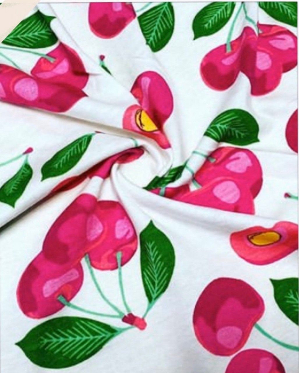 Кулір 100% бавовна "Вишеньки" арт 2508