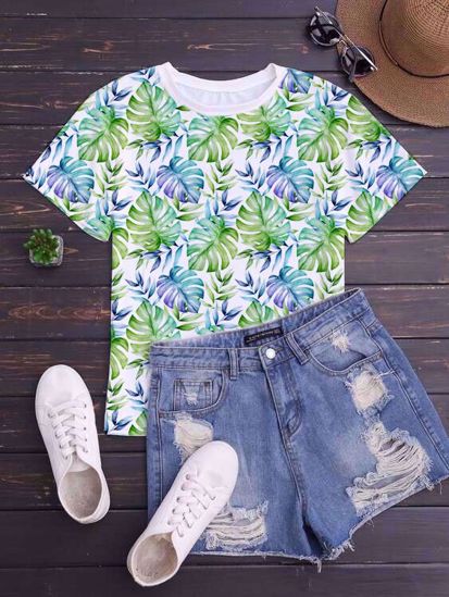 стрейч-кулір "Монстера" 180 см арт 2542