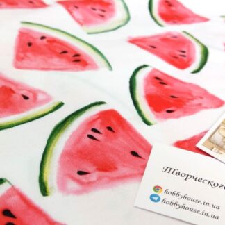 Стрейч-кулір "Кавуни" арт 2543