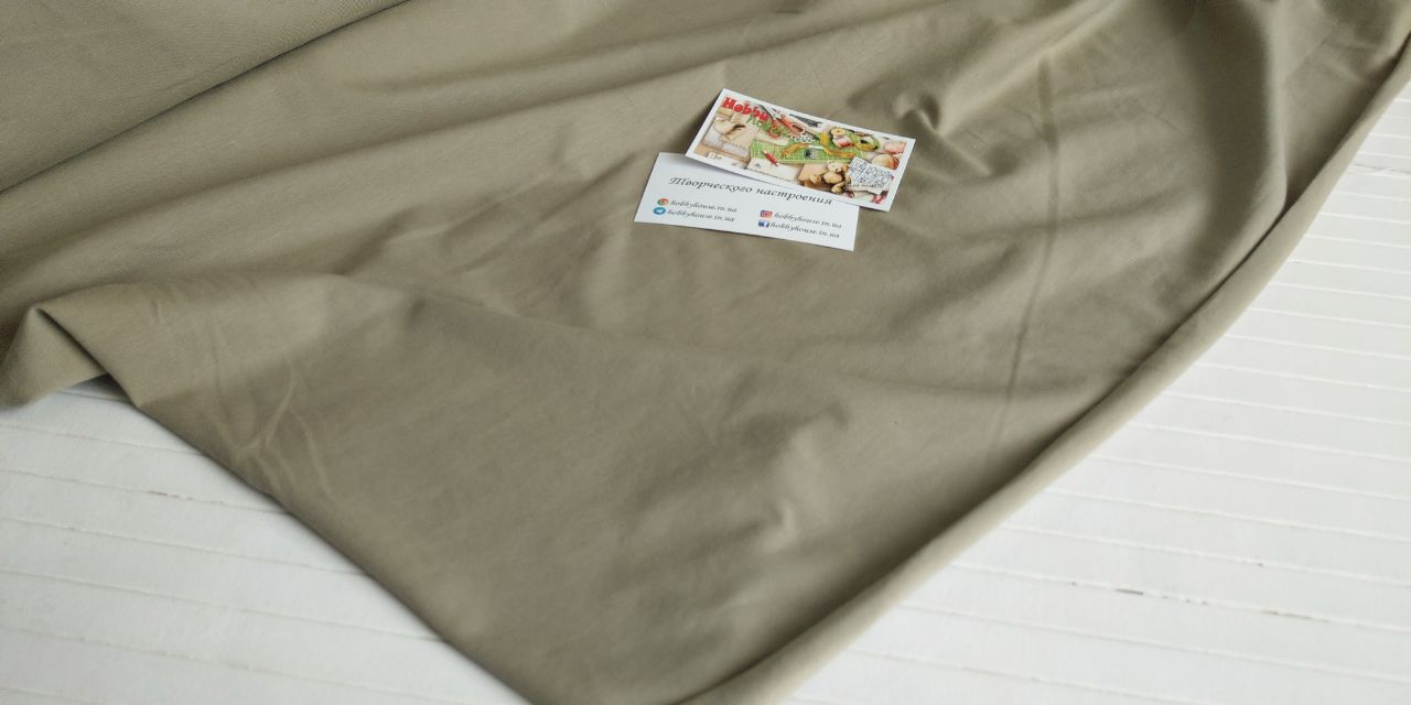 Стрейч-кулір олива , арт 2556