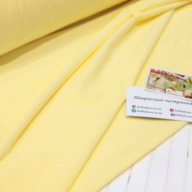 Стрейч-футер 2-нитка лимонний щербет арт. 2590 - Зображення 2