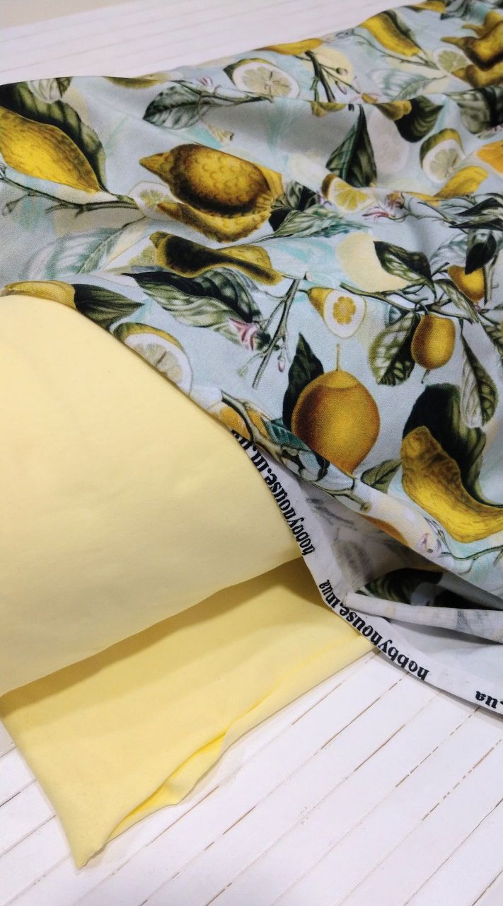 Стрейч-футер 2-нитка лимонний щербет арт. 2590 - Зображення 3