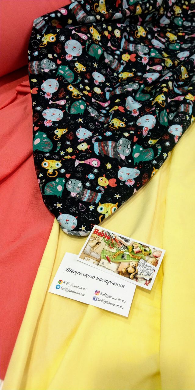 стрейч-кулір "Коти" 180 см арт. 2468 - Зображення 4