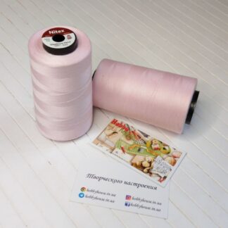 Нитки швейные Nitex 5000 ярдов 50/2 512 св.розовый арт. 2647