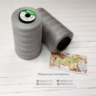 Нитки для шиття Nitex 4000 ярдів 40/2 S-204 сірий арт. 2659