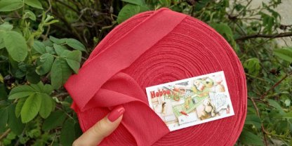 Бейка трикотажна кулір, корал арт. 2607