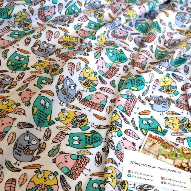 кулір 100% бавовна "Совушки", арт 2625