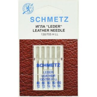 Иглы Schmetz Leather 2*80, 2*90, 1*100 арт. 2611