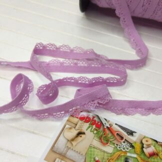 Резинка ажурная сирень арт 2682