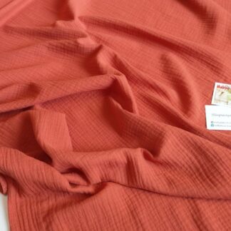 Муслін двошаровий теракот 135 см арт. 2695