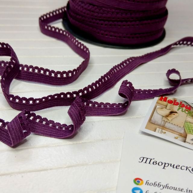 Резинка ажурная ежевика арт 2681