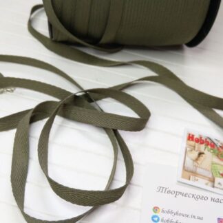 Кіперна стрічка 1 см хакі арт. 2679