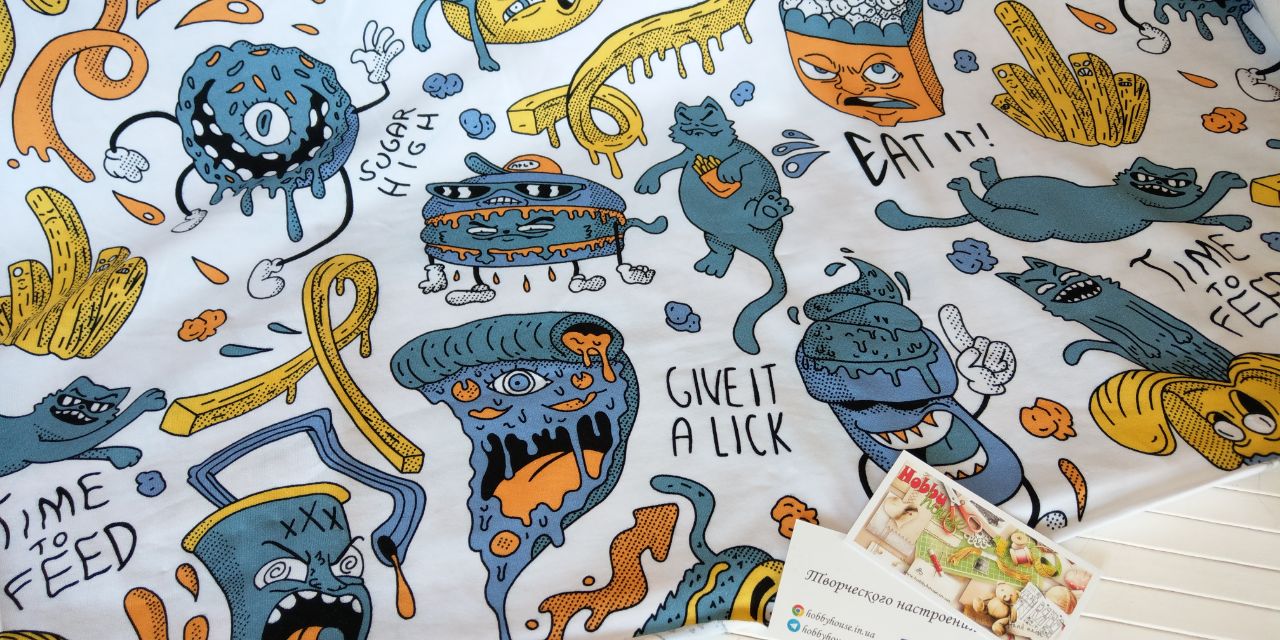 стрейч-кулір "Фастфуд", арт 2729